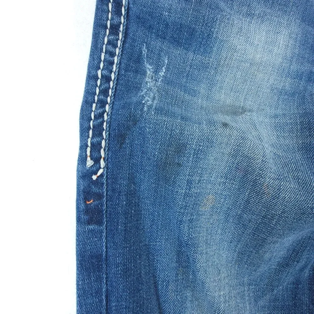 Rock Revival Jeans Womens 29 Sasha Straight Embellished *Flaw* - Picture 9 of 12